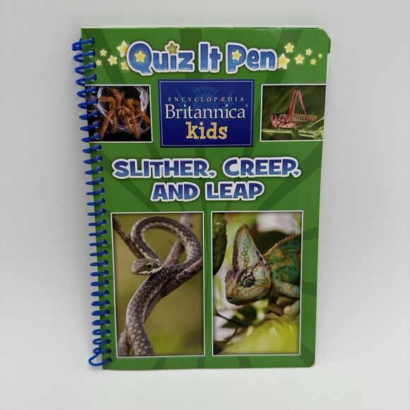 Encyclopedia Britannica Kids Quiz It Pen Set Wildlife Animals Q&A (4 Books) - Picture 14 of 16